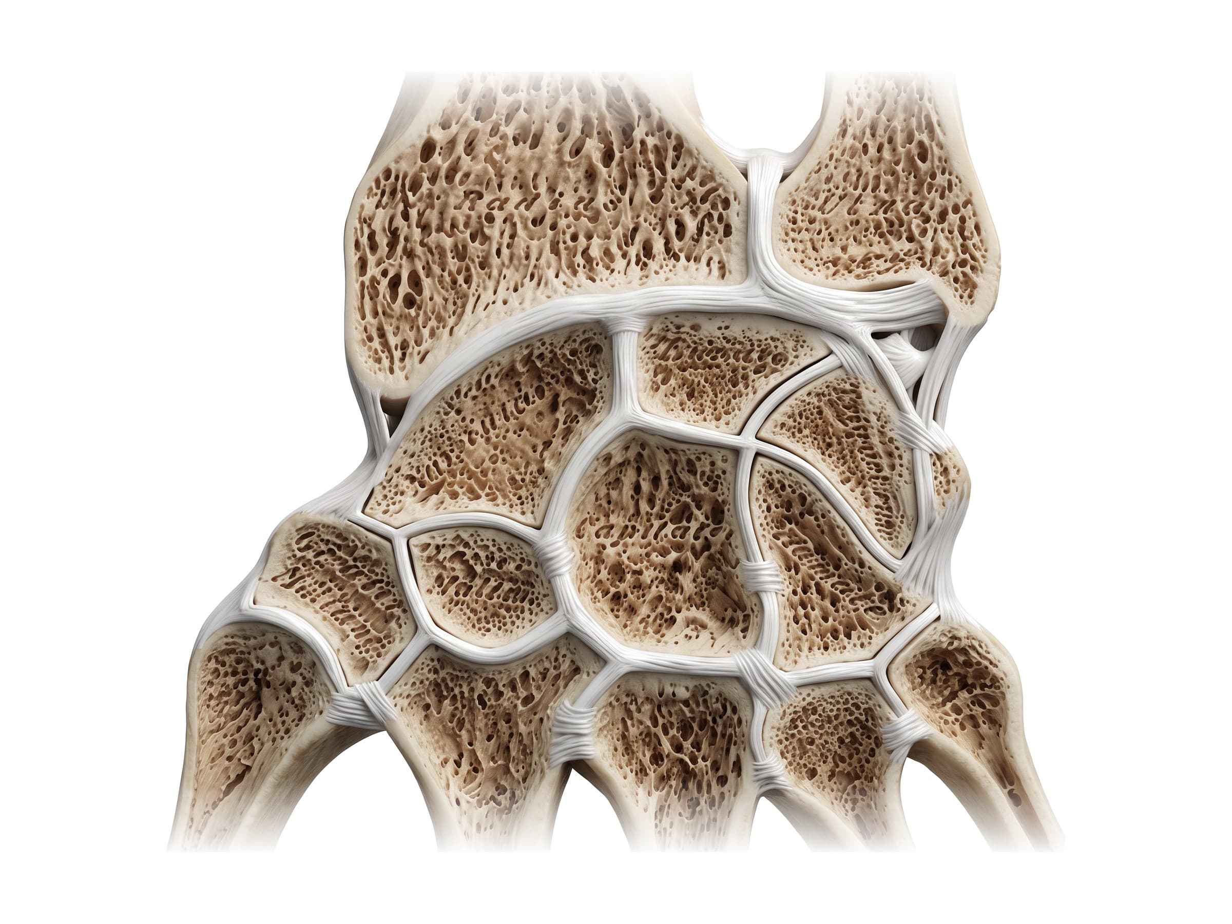 Carpal bones of the wrist in section, with the radius, ulna and TFCC (right wrist)
